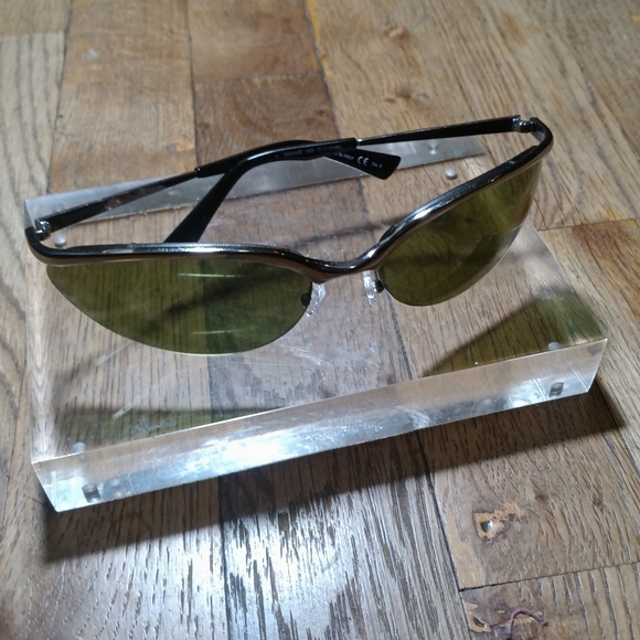 BALENCIAGA OVAL FRAME SILVER TONE METAL SUNGLASSES UNISEX - Picture 2 of 7